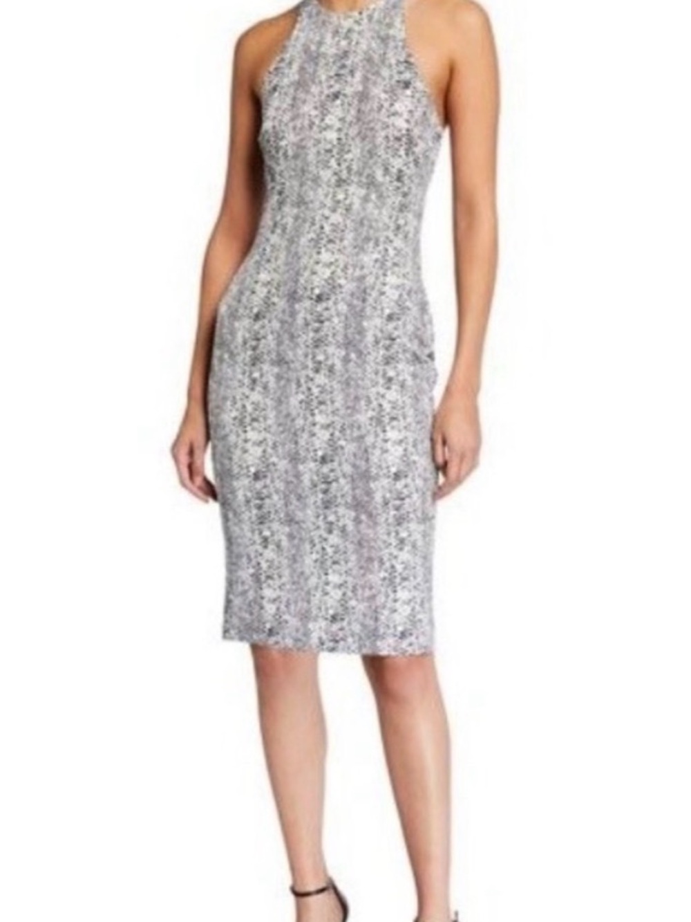 Likely Simmons Sleeveless Bodycon Midi Snake Print Dress Size 10 NWOT $228